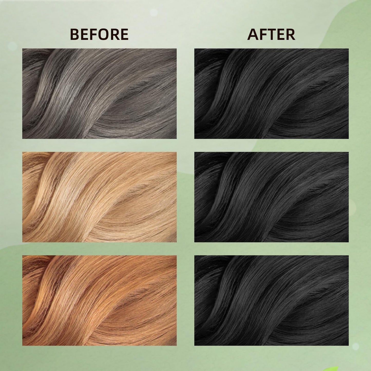 Dark Slate Gray COSMTEK Black Hair Dye Shampoo, Semi-Permanent Hair Color Shampoo for Women and Men, Herbal Ingredients and No Ammonia, 3 in 1-100% Grey Coverage 400ml/ 13.5 fl.oz