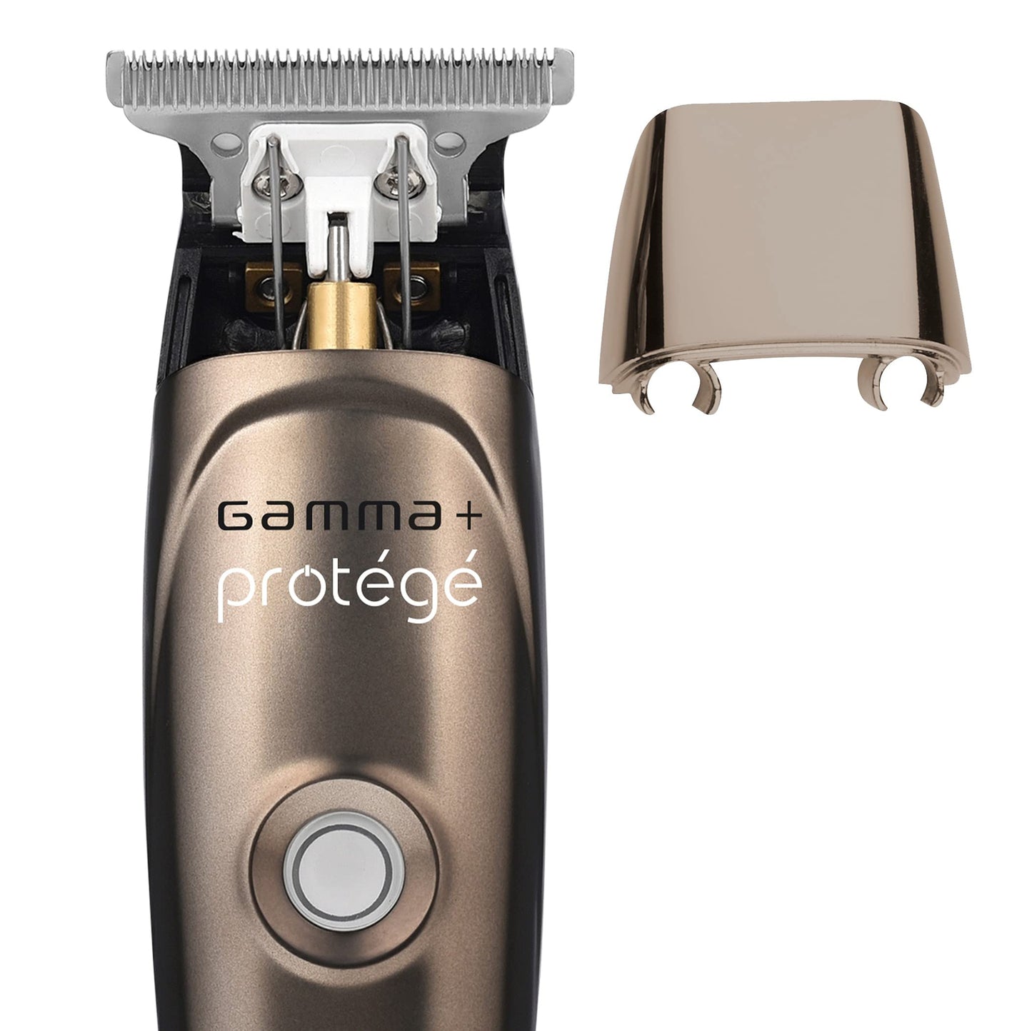 White Smoke GAMMA+ Protege Cordless Clipper and Trimmer Combo Set, Barbers, Micro USB, Faper Blade, Guards, Great Beginner Set Men or Women, Matte Metallic Gunmetal