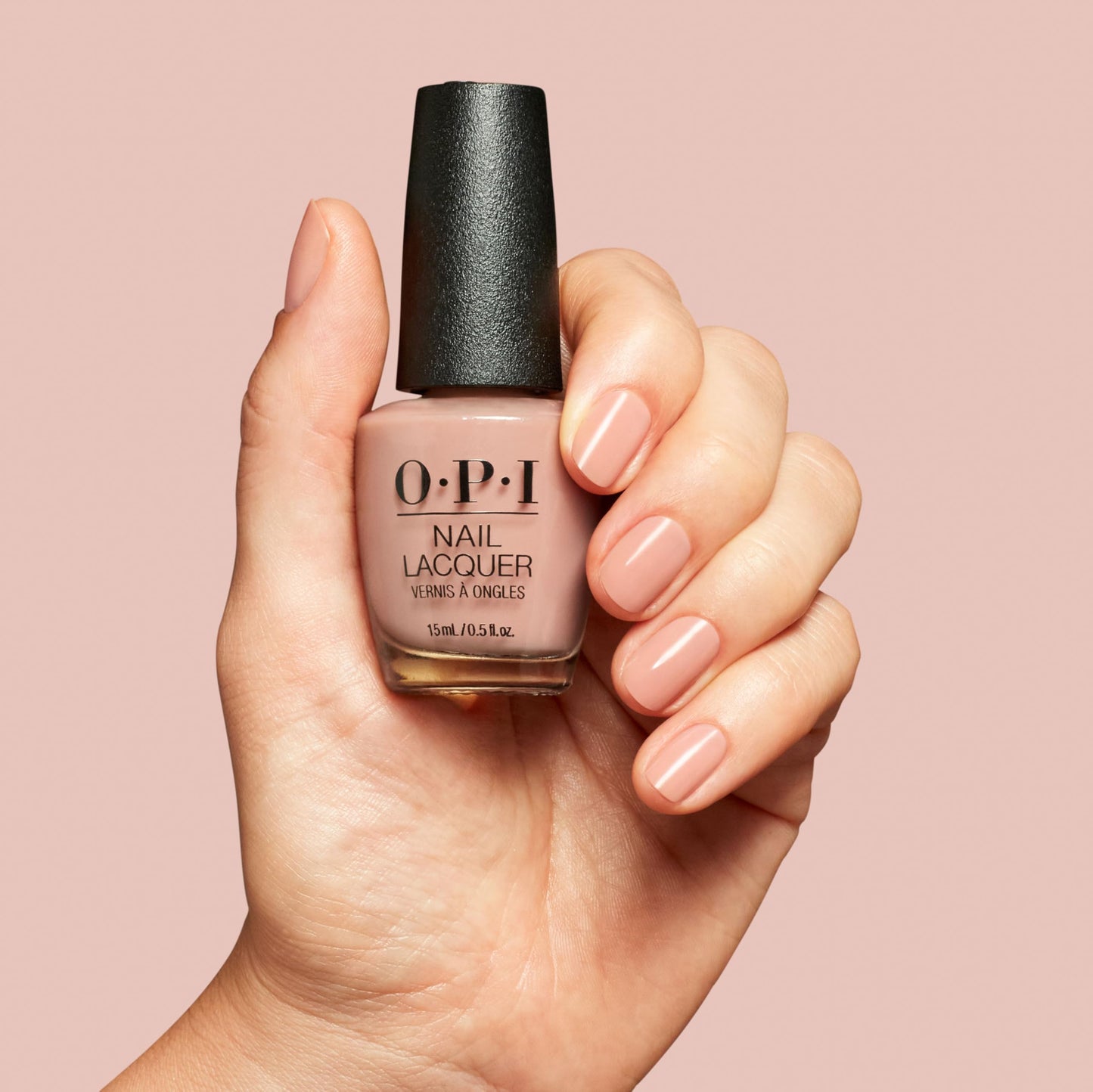 Wheat OPI Nail Lacquer Put it in Airplane Mode | Sheer Neutral Taupe Brown Crème Chip Resistant Nail Polish | The New OPIcons Collection | Spring 2026