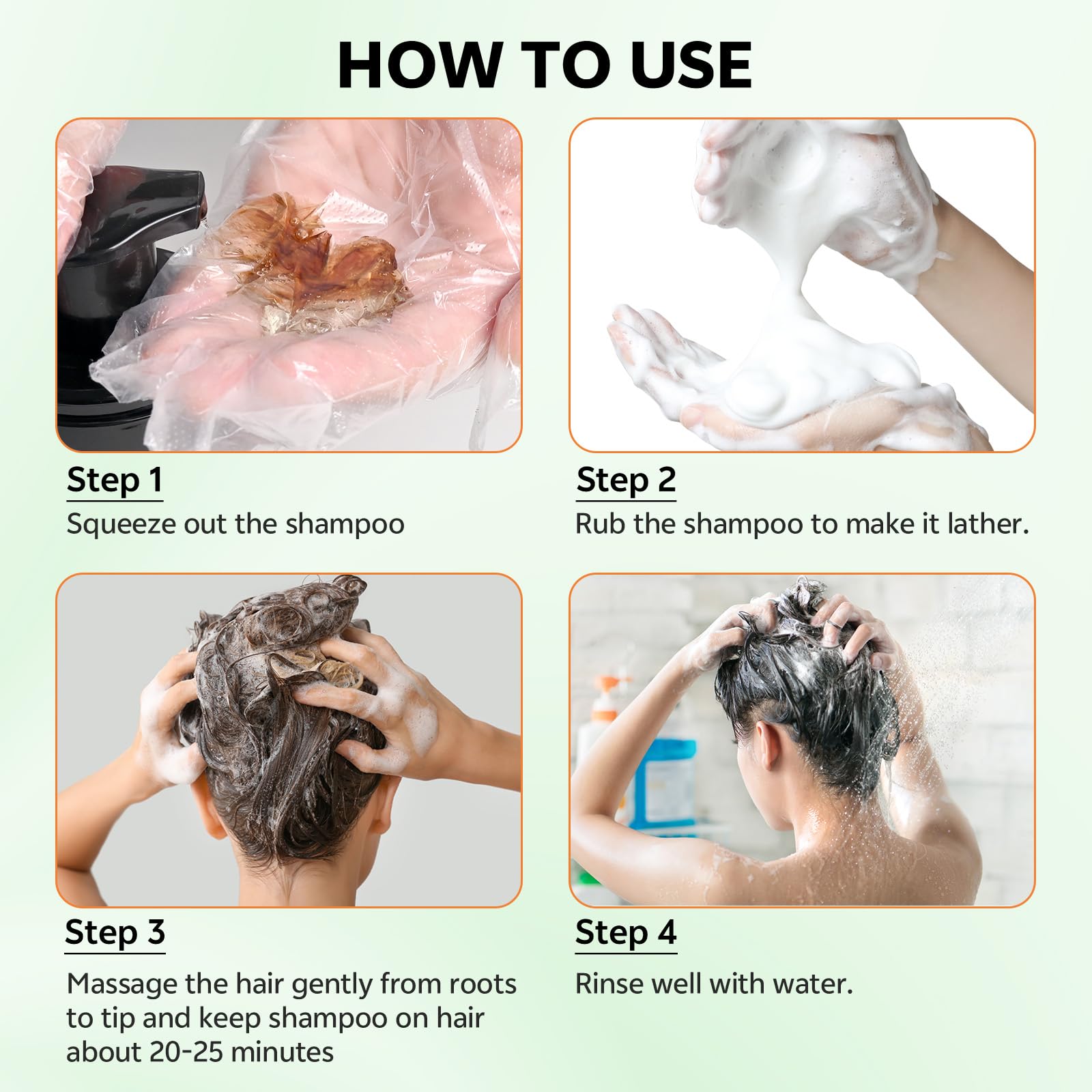 White Smoke JUANCHI Black Hair Dye Shampoo 3 in 1, 150ML Hair Dye Shampoo for Women Men