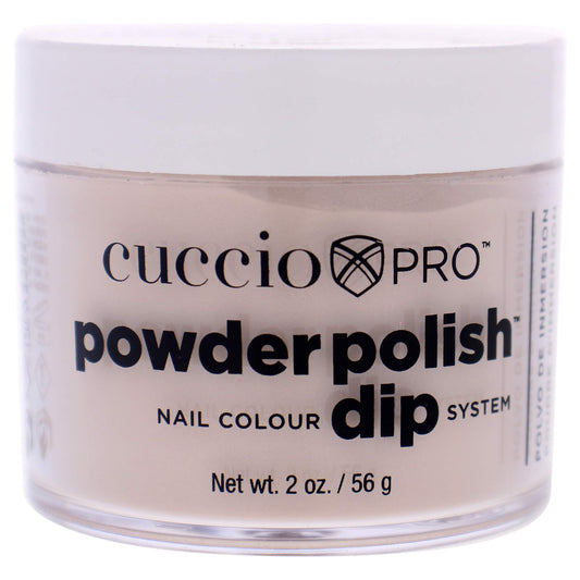 Light Gray Cuccio Pro Powder Polish Dip - Bite Your Lip - Nail Lacquer for Manicures & Pedicures, Easy & Fast Application/Removal - No LED/UV Light Needed - Non-Toxic, Odorless, Highly Pigmented - 2 oz