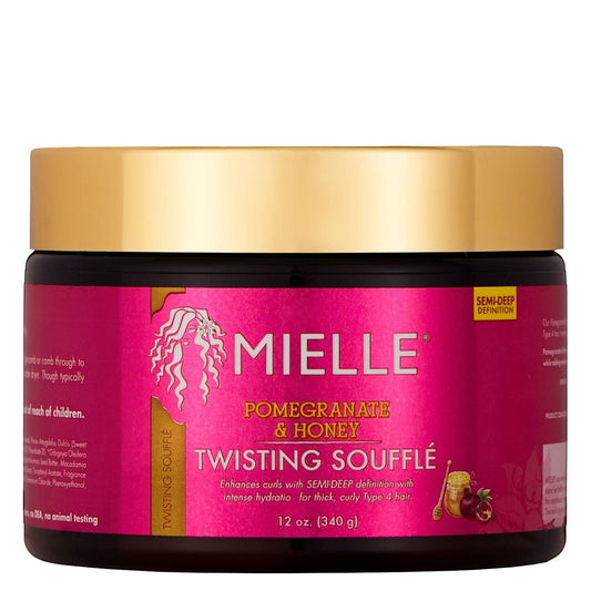 Black Mielle Organics Pomegranate & Honey Twisting Soufflé, Sulfate and Paraben Free, 12 Ounces
