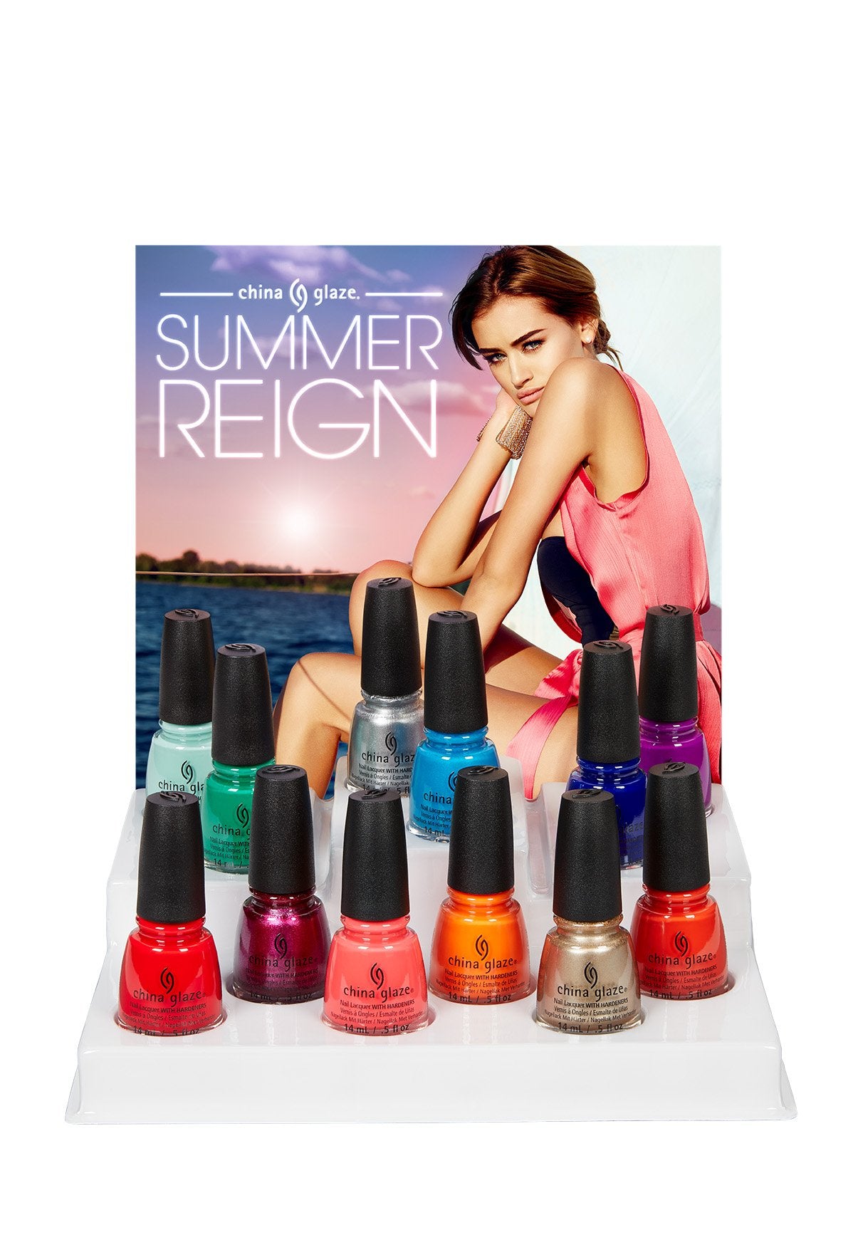 White Smoke China Glaze Nail Polish, Summer Reign 1519