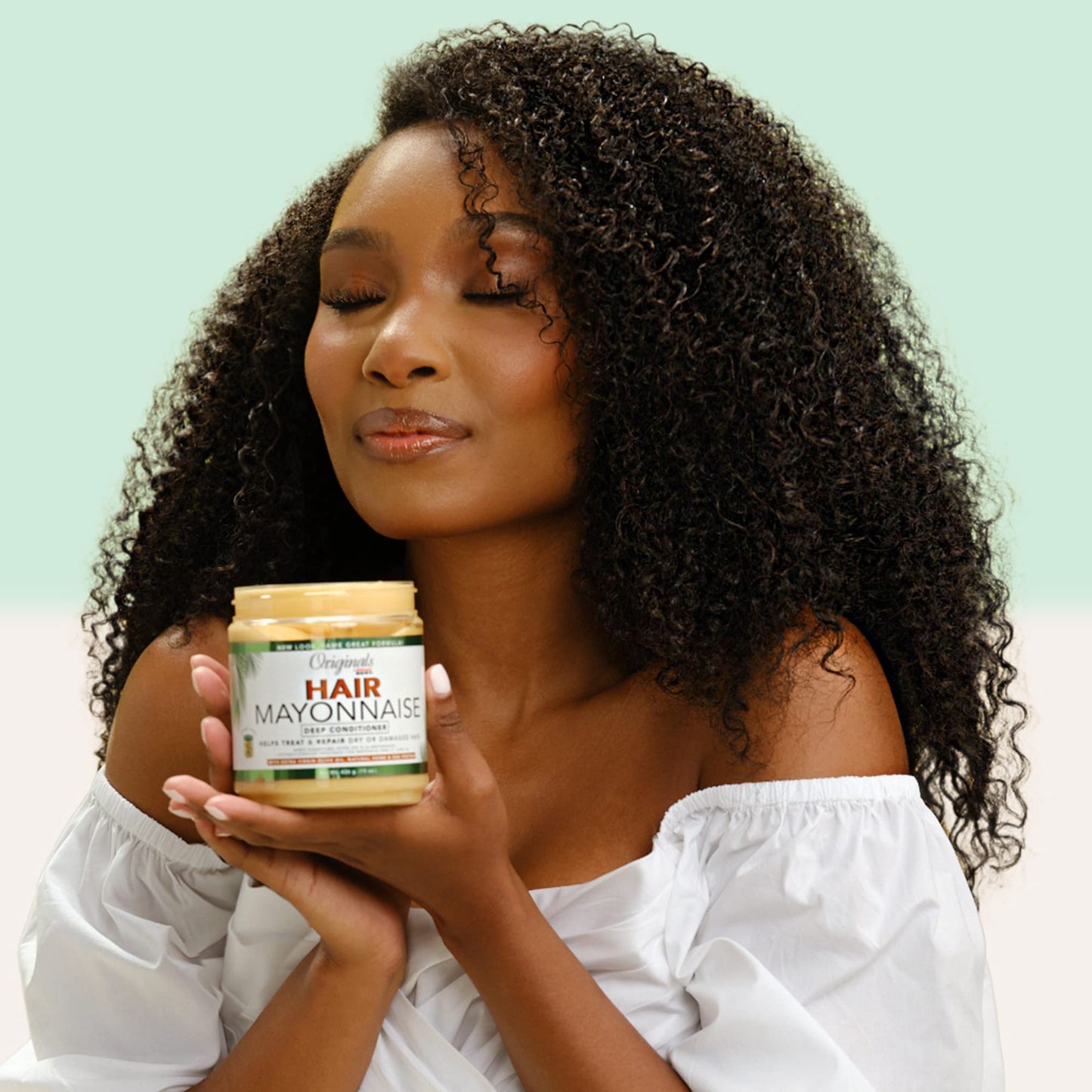 Originals by Africa's Best Hair Mayonnaise Conditioner, 15 oz Jar, Enriched with Natural Botanical Herbal Extracts and Olive Oil to Deep Condition and Repair