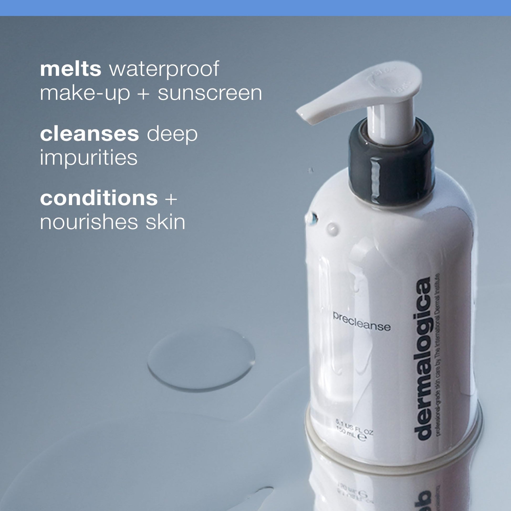 Light Slate Gray Dermalogica Precleanse Oil Cleanser, Makeup Remover for Face - Cleanse Pore and Melts Makeup, Oils, Sunscreen and Environmental Pollutants, 5.1 fl oz