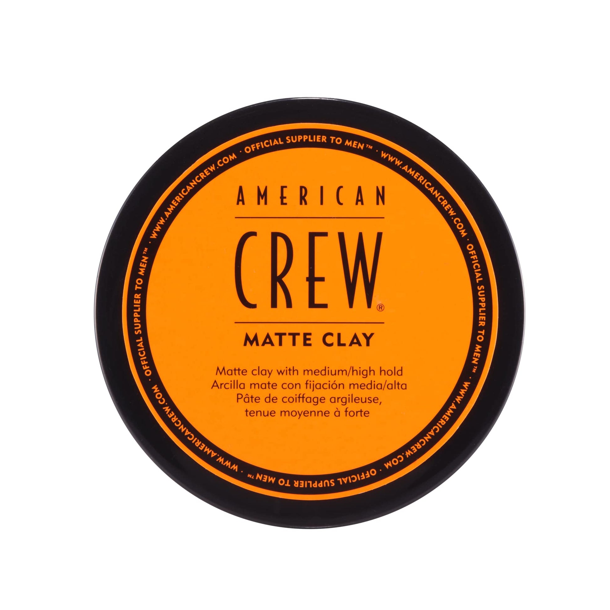 White Smoke American Crew Men's Hair Matte Clay (OLD VERSION), Like Hair Gel with Medium/High Hold, 3 Oz (Pack of 1)