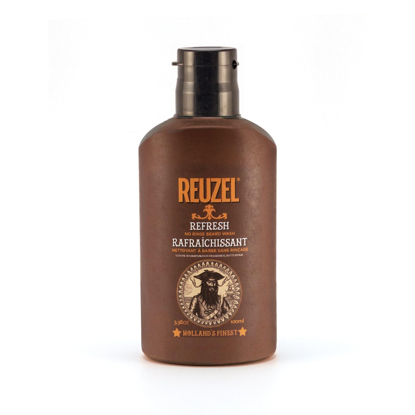 White Smoke Reuzel Refresh No Rinse Beard Wash, Instantly Freshens Beard, 3.38 oz