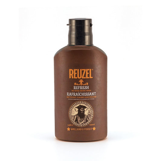 White Smoke Reuzel Refresh No Rinse Beard Wash, Instantly Freshens Beard, 3.38 oz