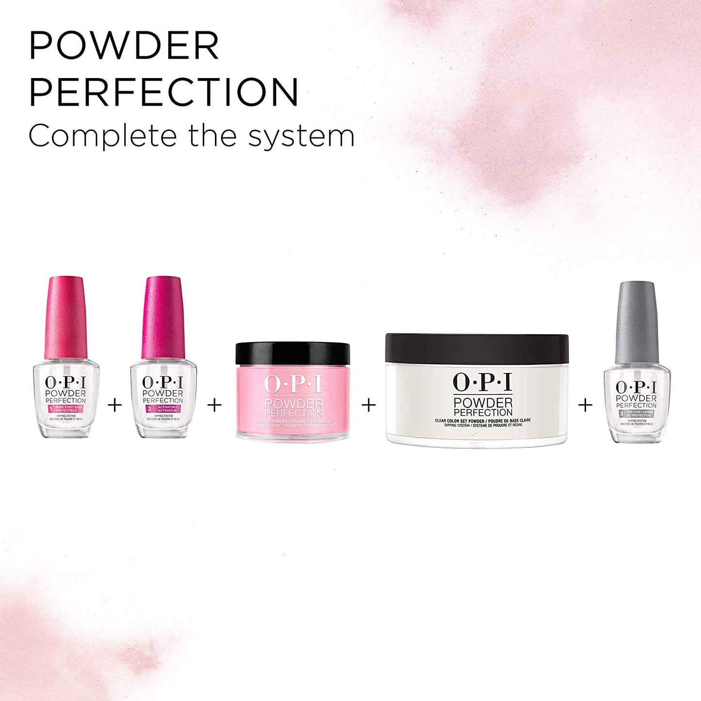 White Smoke OPI Powder Perfection, Nail Color Brush, Replacement Brush Pack, 3 pack