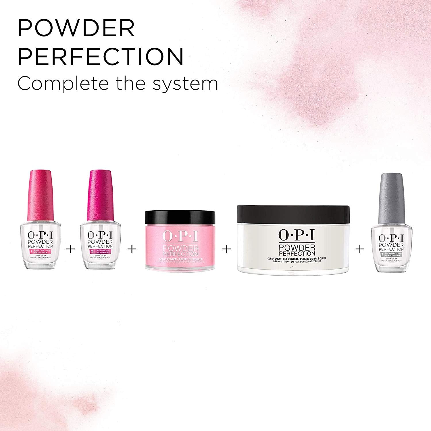 White Smoke OPI Powder Perfection, Nail Color Brush, Replacement Brush Pack, 3 pack