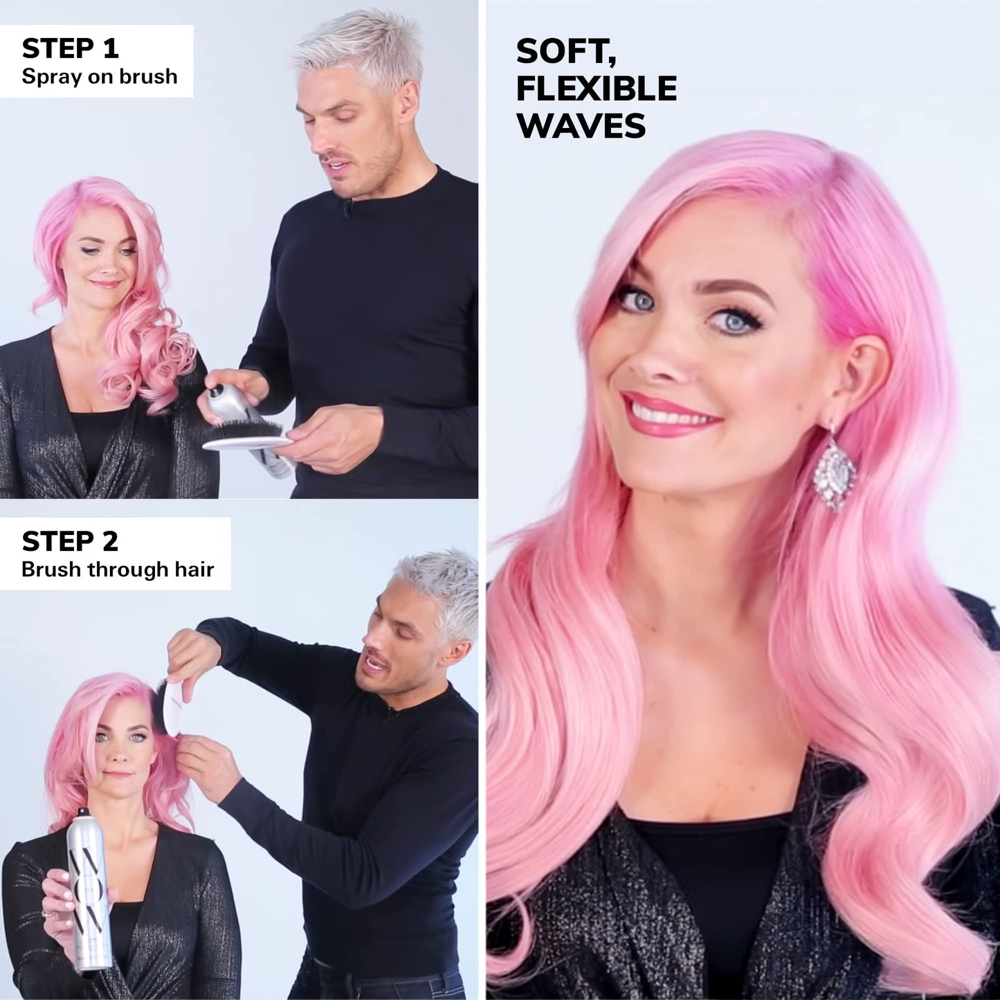 Lavender COLOR WOW Cult Favorite Firm + Flexible Hairspray – Lightweight spray with all day hold | Humidity resistance | Heat + UV protection | non stiff, non sticky | Brushable | Non yellowing