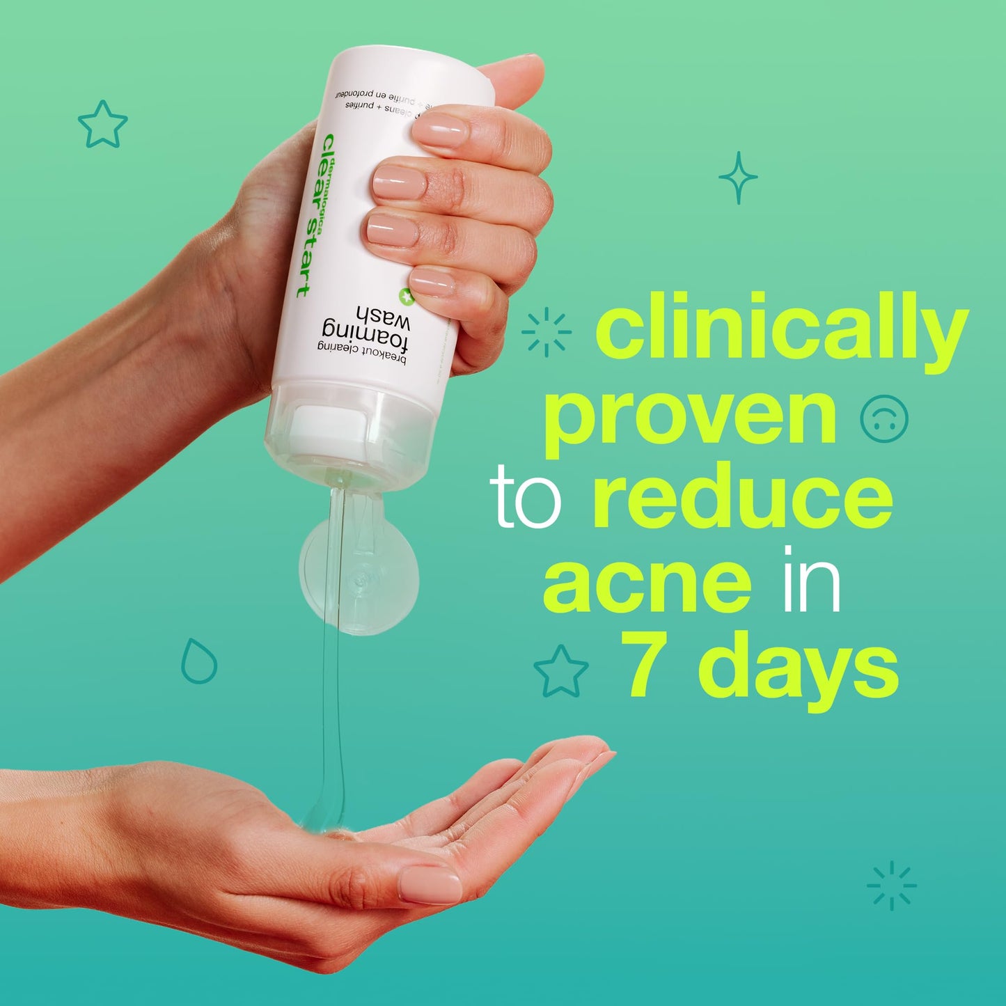 Medium Aquamarine Dermalogica Clear Start Breakout Clearing Foaming Wash - Acne Face Wash with Salicylic Acid & Tea Tree Oil - 10 fl oz
