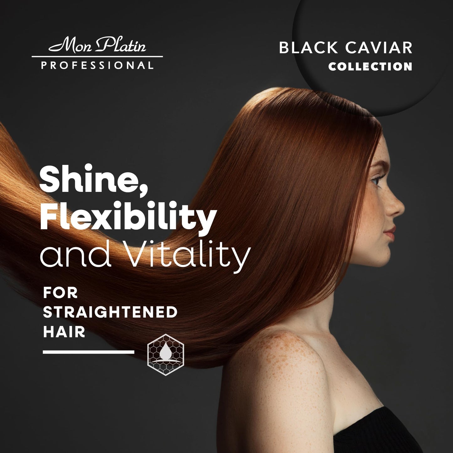 Dark Slate Gray Mon Platin Professional Total Repair Shampoo for Straightened Hair - Salt-Free, Enhances Straightening Treatment Results, Adds Shine & Vitality, Salt/SLS-Free, Straight Hair Shampoo 250ml