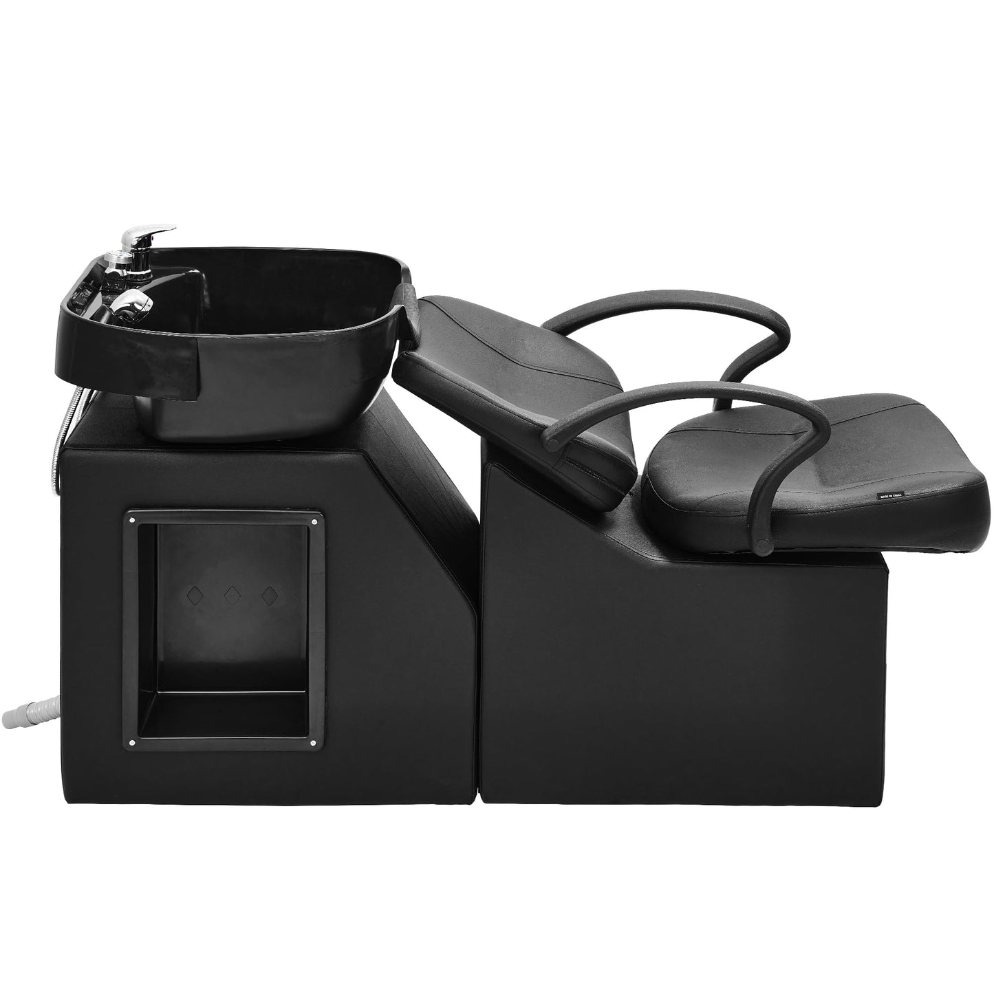 Dark Slate Gray Betisef ABS Plastic Shampoo Bowl Chair,Barber Backwash Chair, Hair washing station for Spa Beauty Salon