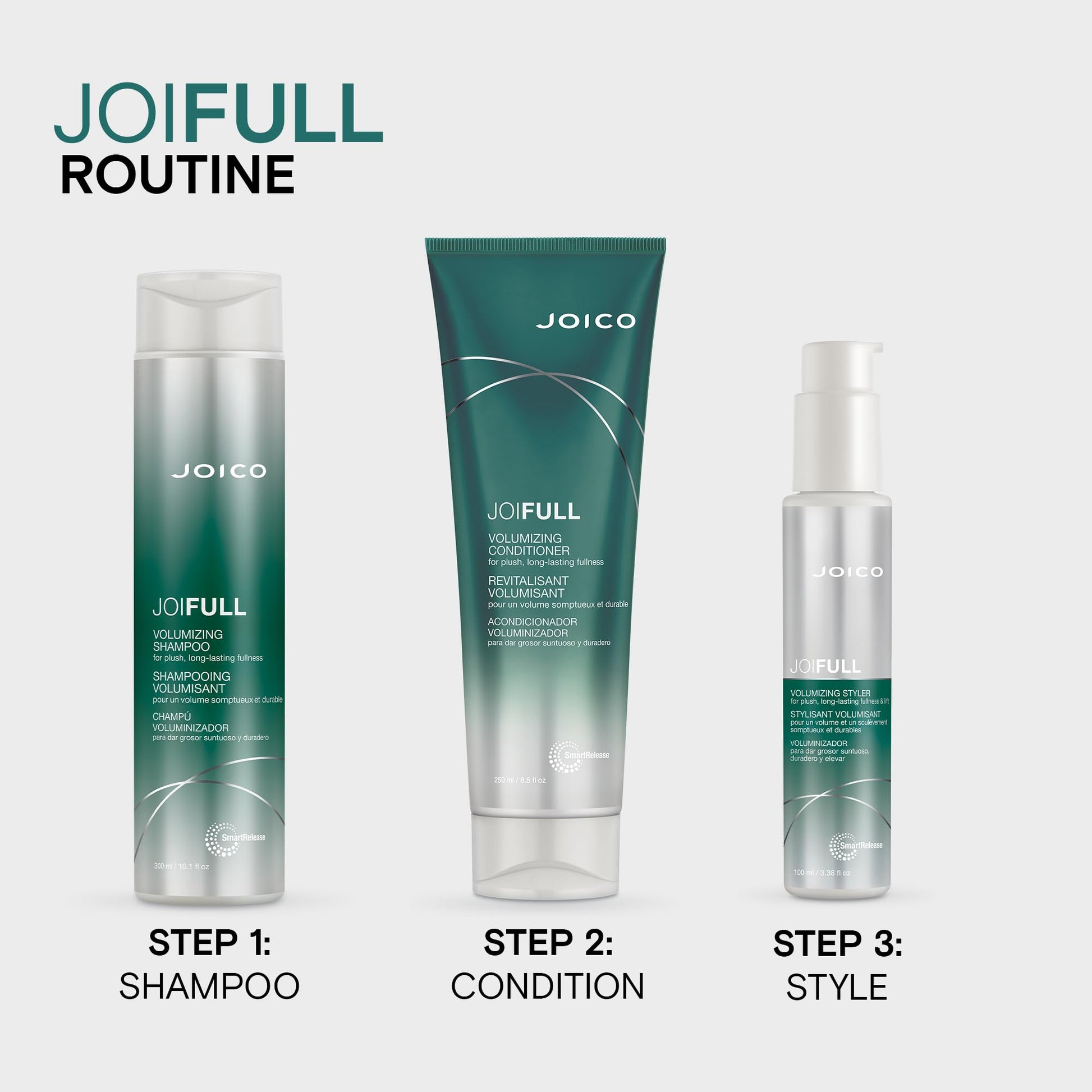 Lavender JoiFULL Volumizing Conditioner | For Fine, Thin Hair | Add Instant Body | Long-Lasting Fullness | For Thicker Bouncier Hair | Boost Shine | With Lotus Flower & Bamboo Extract | 8.5 Fl Oz