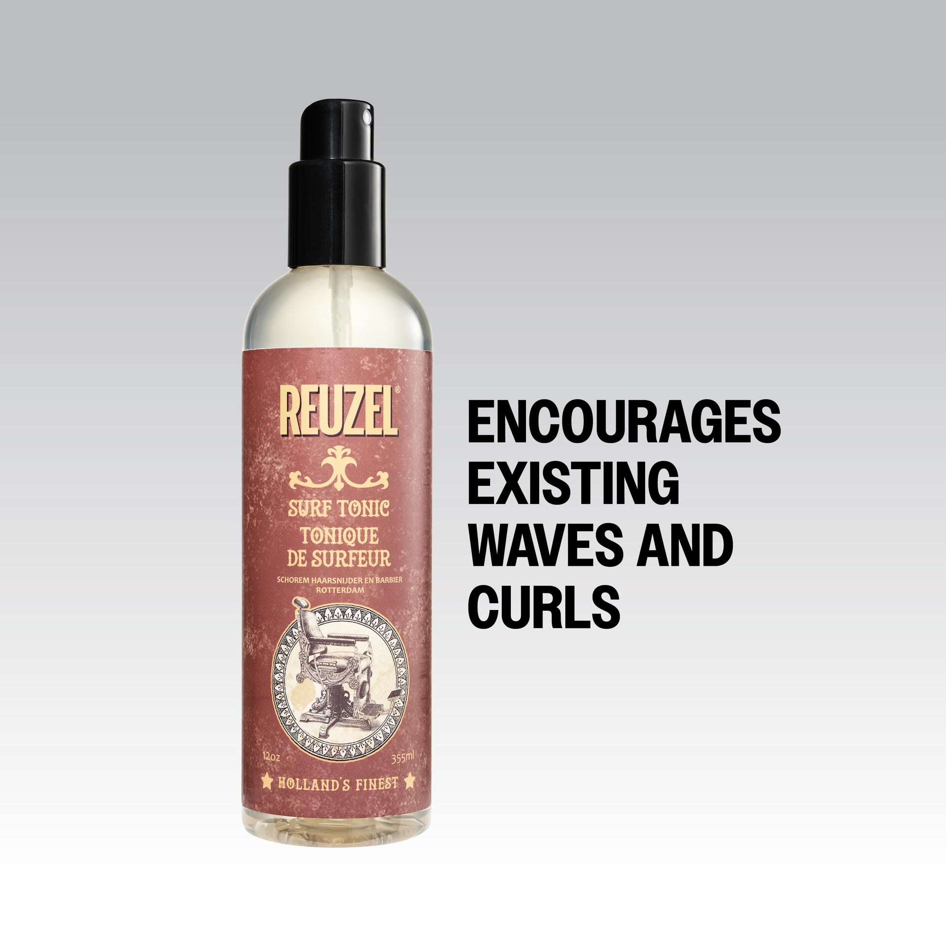 White Smoke Reuzel Surf Tonic Spray, Adds Grip and Volume, 12 oz