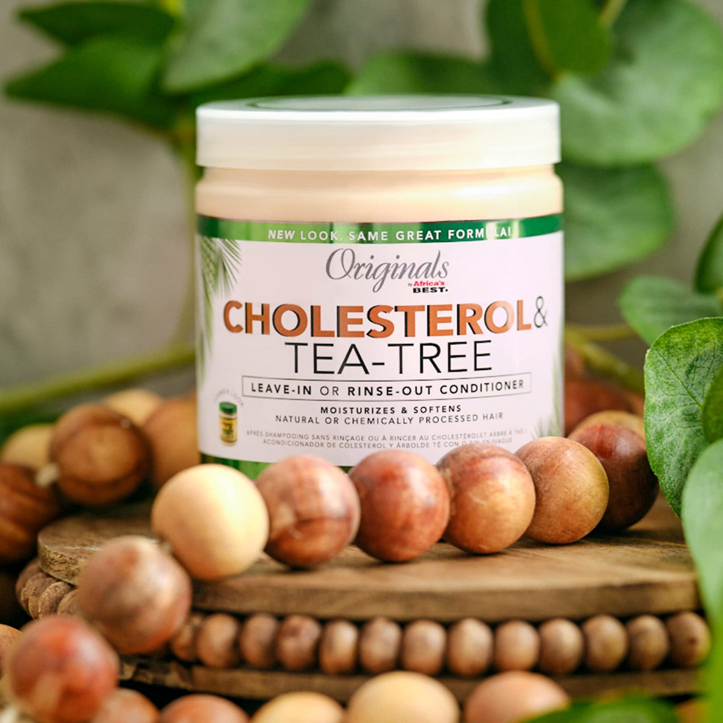 Dim Gray Originals by Africa's Best Cholesterol Tea Tree Oil, Rinse-Out Plus Leave in Conditioner, Repair and Revitalize Damaged, Dry, Overprocessed Hair, 15 oz