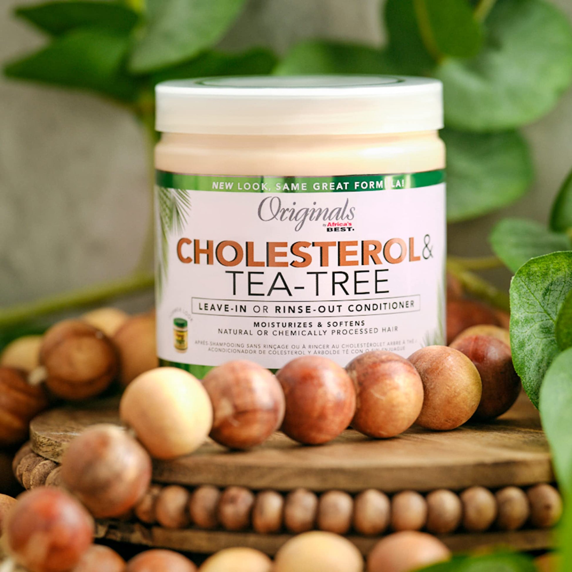 Dim Gray Originals by Africa's Best Cholesterol Tea Tree Oil, Rinse-Out Plus Leave in Conditioner, Repair and Revitalize Damaged, Dry, Overprocessed Hair, 15 oz