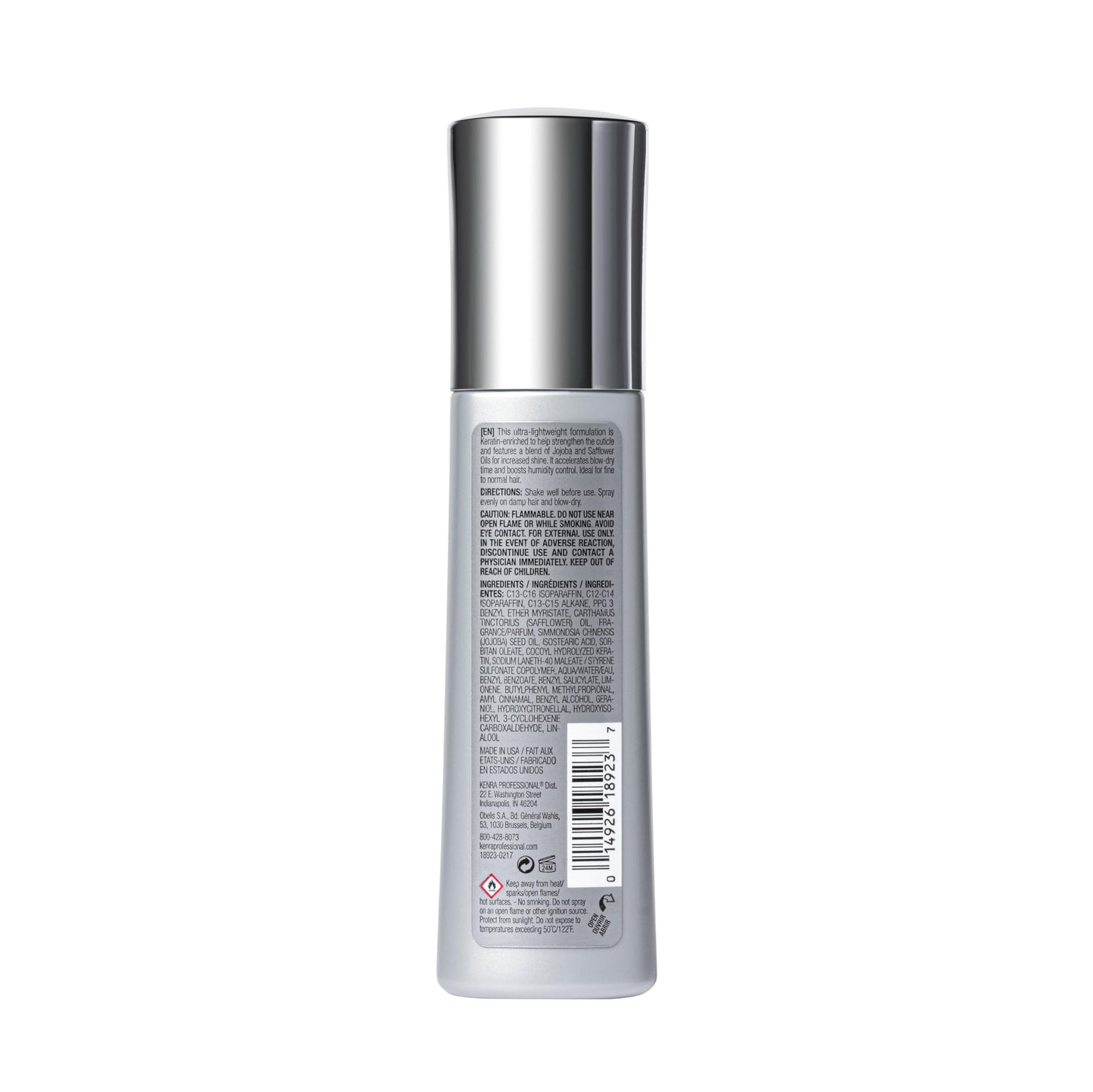 White Smoke Kenra Platinum Blow-Dry Mist | Ultra-Lightweight Thermal Protectant | Detangles, Smooths, & Softens | Eliminates Frizz & Resists Humidity | Fine To Medium Hair | 3.4 fl. oz