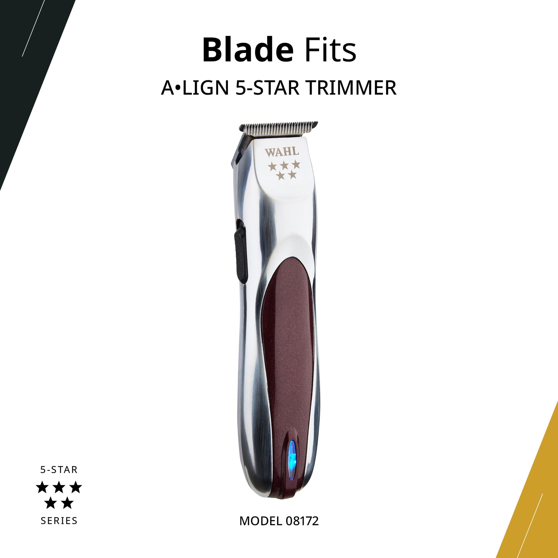 White Smoke Wahl Professional Align T-Blade, High-Precision Replacement, Stainless Steel, Easy to Install, Durable, Fits Align Trimmers