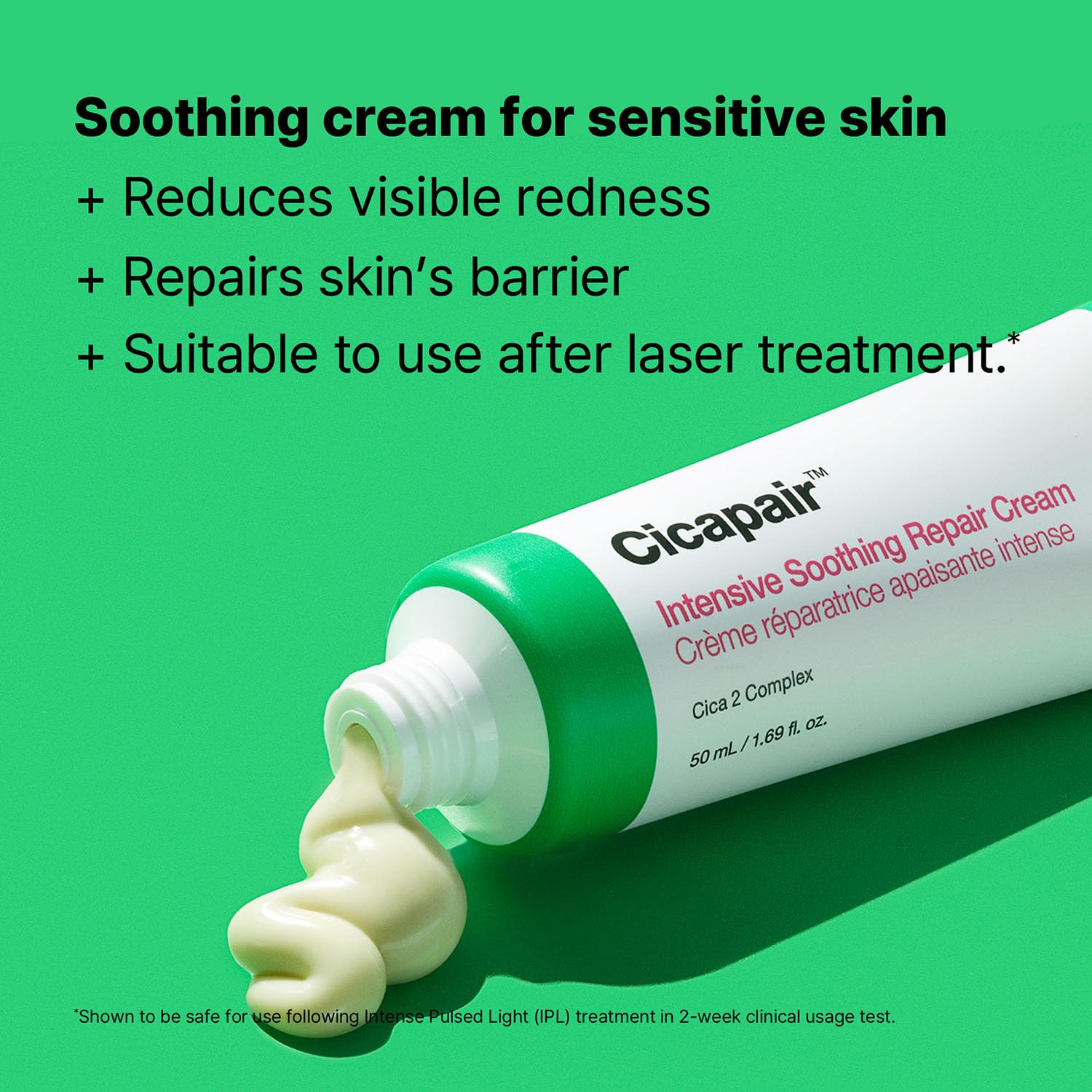 Medium Sea Green Dr.Jart+ Cicapair Sensitive Skin Korean Face Moisturizer for Redness and Barrier Repair with Centella Asiatica | Korean Skin Care | Travel Size, 0.51 Fl Oz