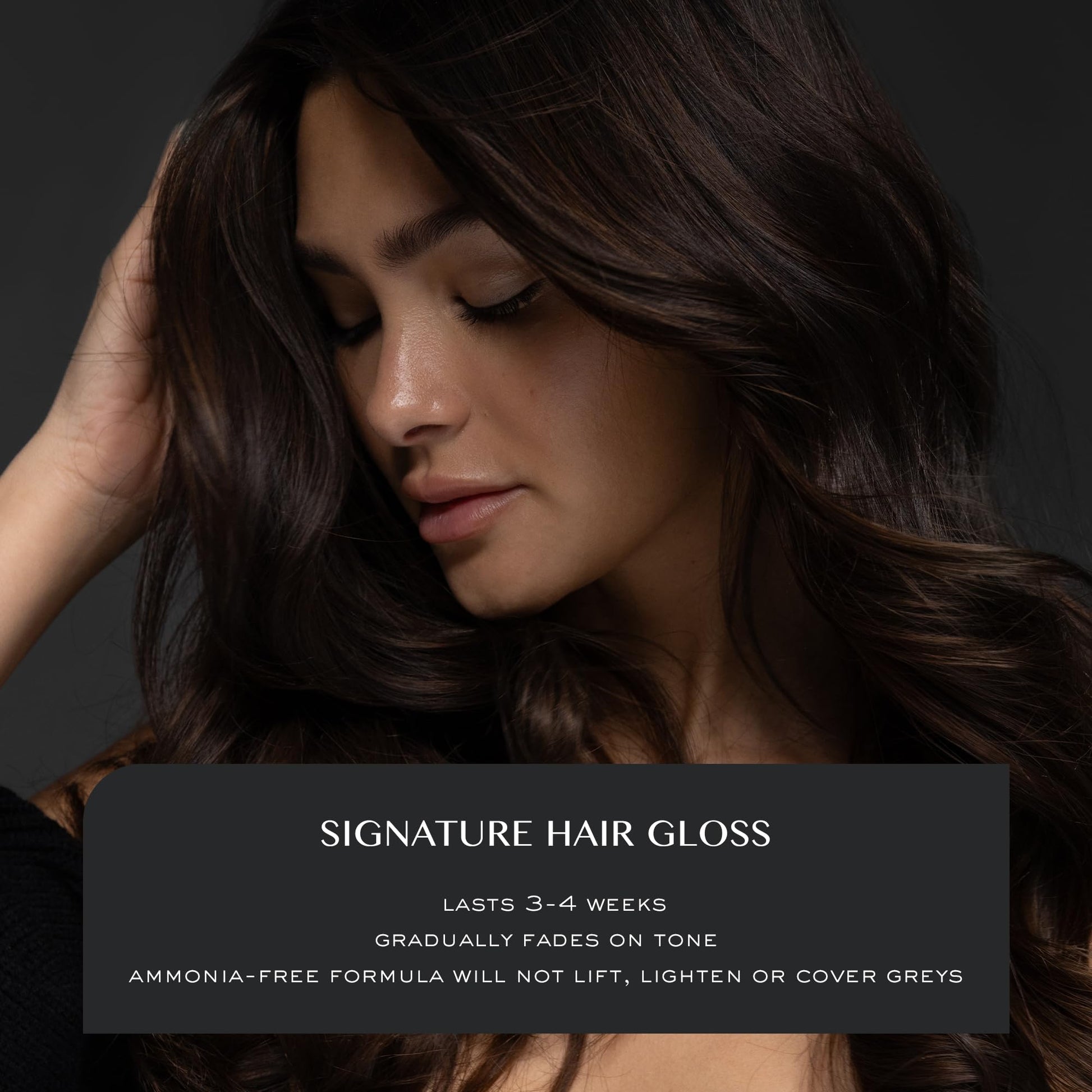 Dark Slate Gray Kristin Ess Hair Gloss in Smokey Topaz Medium Neutral Blonde - 4 Wk Semi Permanent Hair Dye Glaze - Color Depositing Conditioner & Toner for Vibrant Shine & Gloss - Vegan, Silicone & Ammonia Free