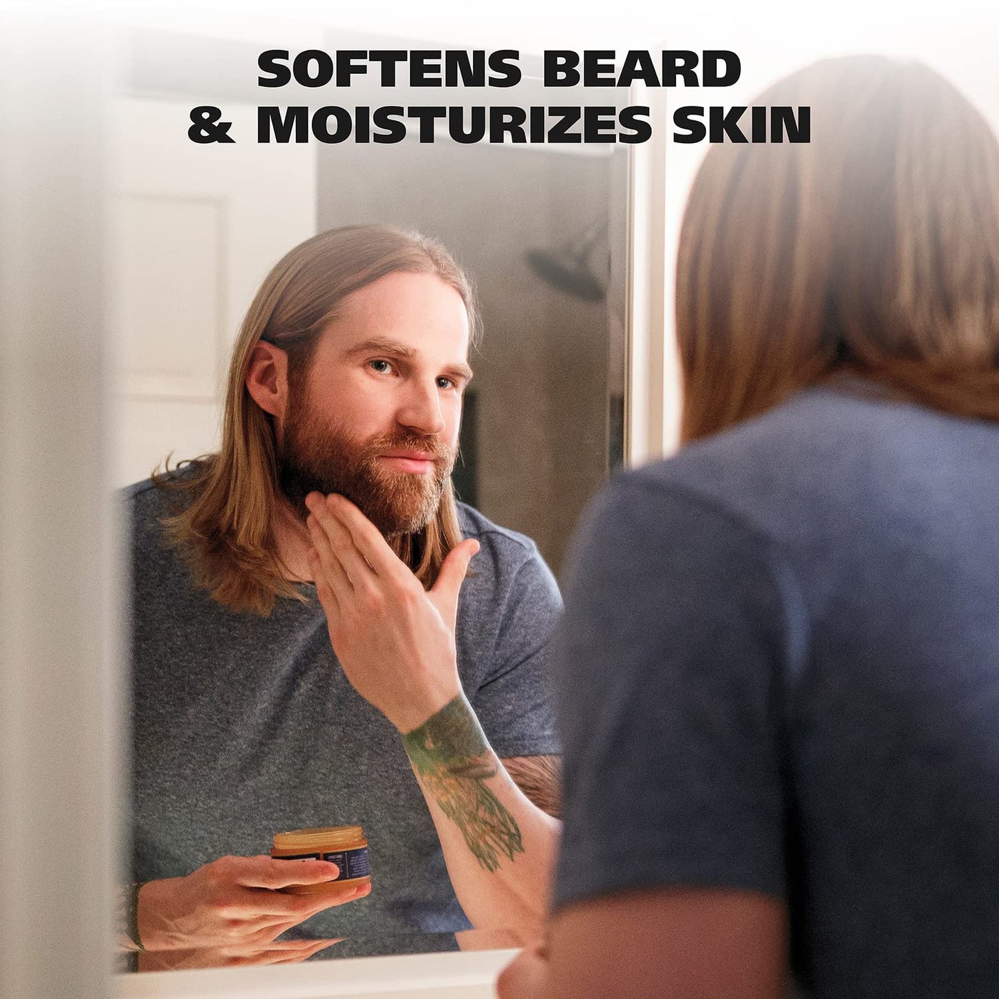 Dark Gray WAHL Beard Creme for Softening Moisturizing Conditioning Facial Hair