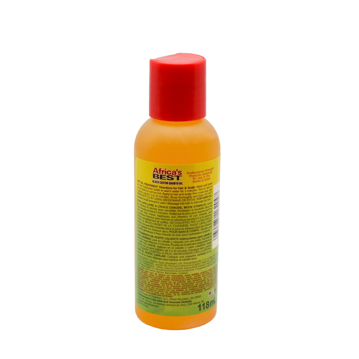 White Smoke Africa's Best - Jamaican Black Castor Growth Oil, High in Vitamin E, Minerals and Proteins, Help Repair Dry Scalp, Split Ends, Thinning hair and Promotes Regrowth, 4oz Bottle, Brown