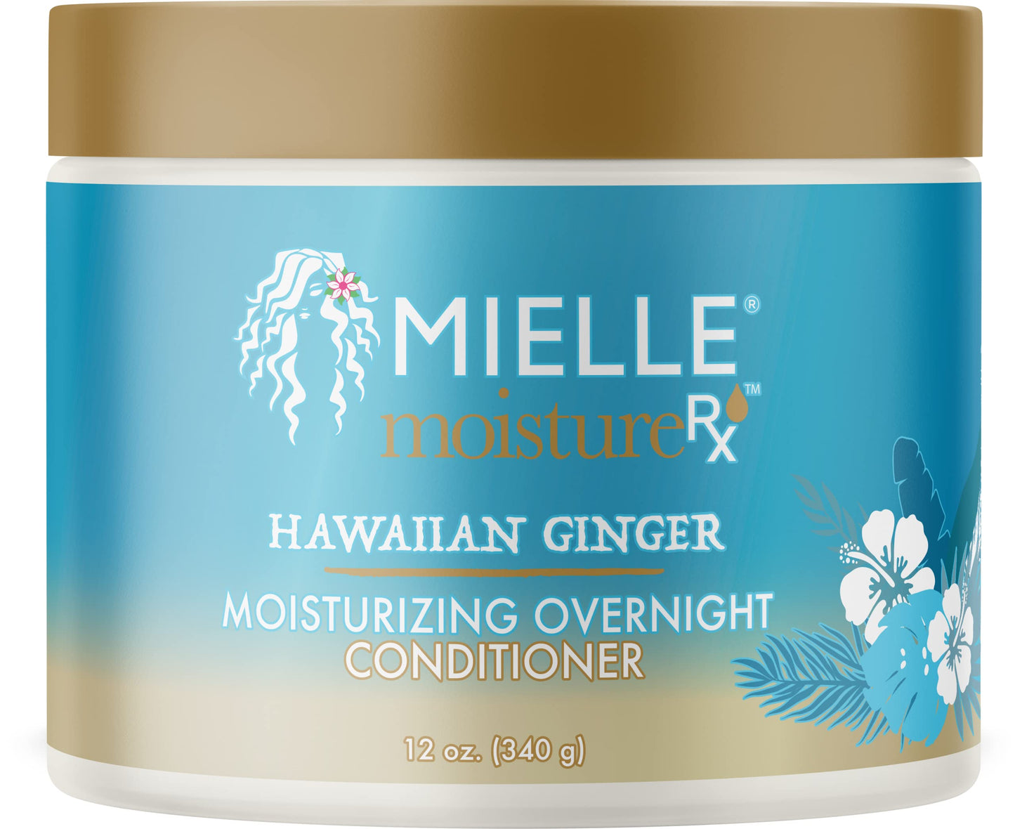 Sky Blue Mielle Organics Moisture RX Hawaiian Ginger Moisturizing Overnight Conditioner
