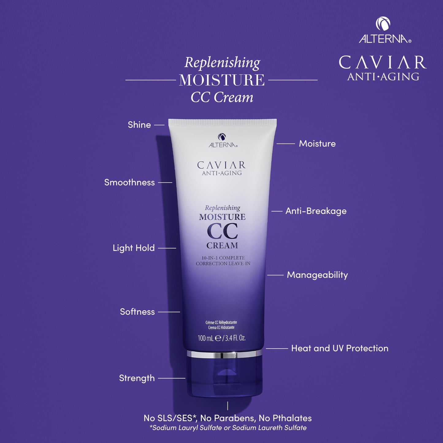 Dark Slate Blue Alterna Caviar Anti-Aging Replenishing Moisture CC Cream, 5.1 Ounce (Pack of 1)