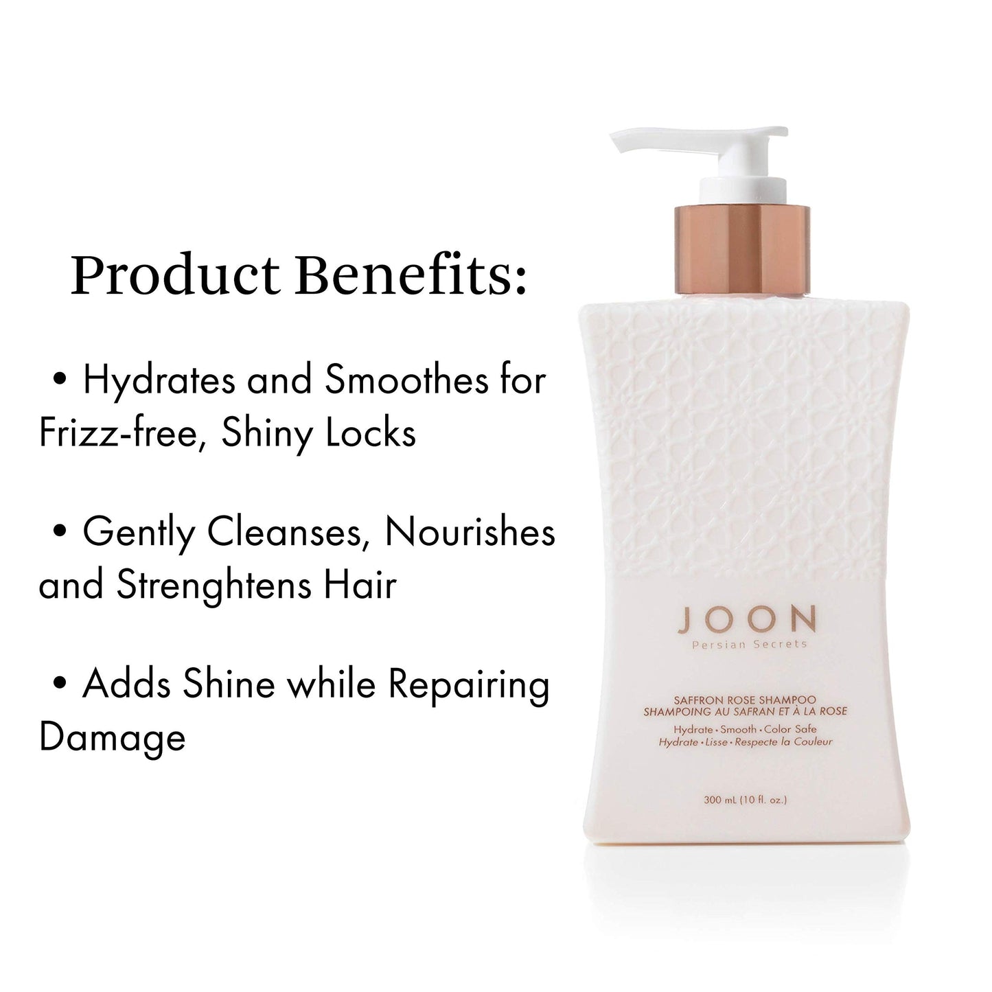 White Smoke Joon Saffron Rose Shampoo + Pomegranate & Pistachio Oil, 10 Fl. Oz.