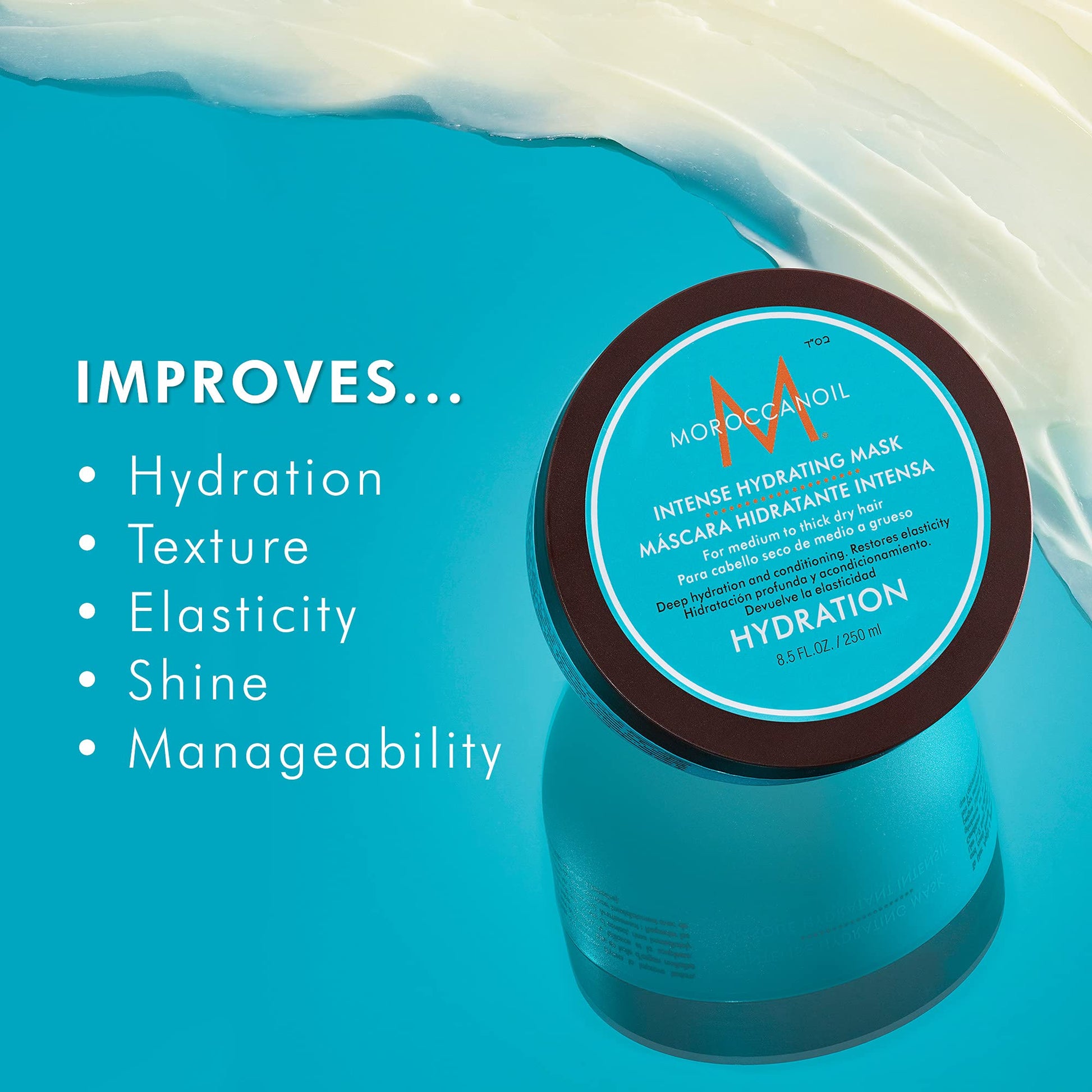 Light Sea Green Moroccanoil Intense Hydrating Mask, 16.9 Fl. Oz.