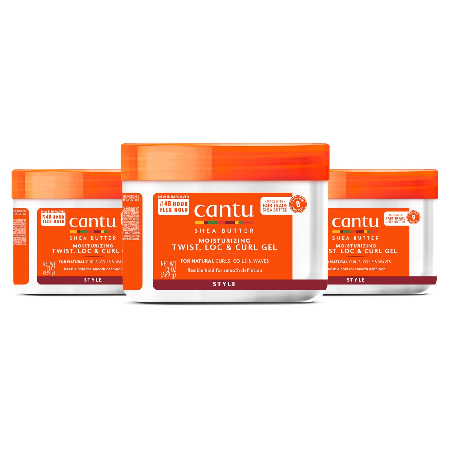 White Smoke Cantu Moisturizing Twist & Lock Gel with Shea Butter for Natural Hair, 13 oz