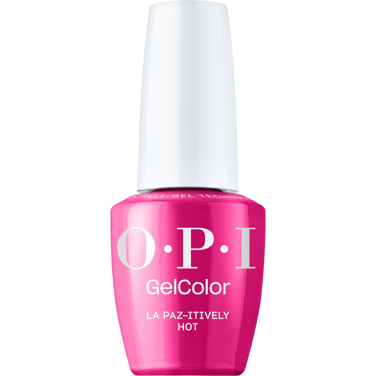 White Smoke OPI GelColor La Paz-itively Hot | Opaque Hot Cool-Toned Pink Crème LED Cure Gel Nail Polish | Salon-Quality Shine, Long-Lasting Wear | 0.5 Fl Oz