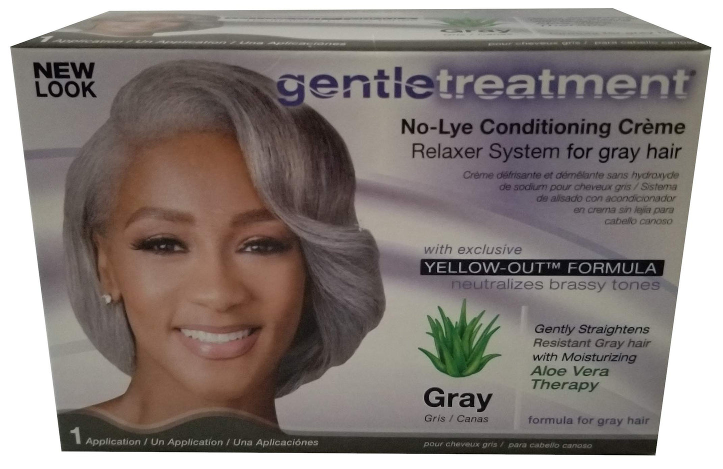 Dim Gray 2 set- Gentle Treatment Relaxer for Grey No-lye Kit, 1count