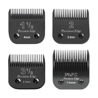 Dark Slate Gray 4 Pcs Professional Detachable Replacement Stainless steel knife set,compatible with Andis AGC,BDC,BGC,MBG Series,oster Classic 76/Star-Teq/Power-Teq Clippers，Cut Length 5/32-Inch to 1/2-Inch