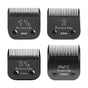 4 Pcs Professional Detachable Replacement Stainless steel knife set,compatible with Andis AGC,BDC,BGC,MBG Series,oster Classic 76/Star-Teq/Power-Teq Clippers，Cut Length 5/32-Inch to 1/2-Inch