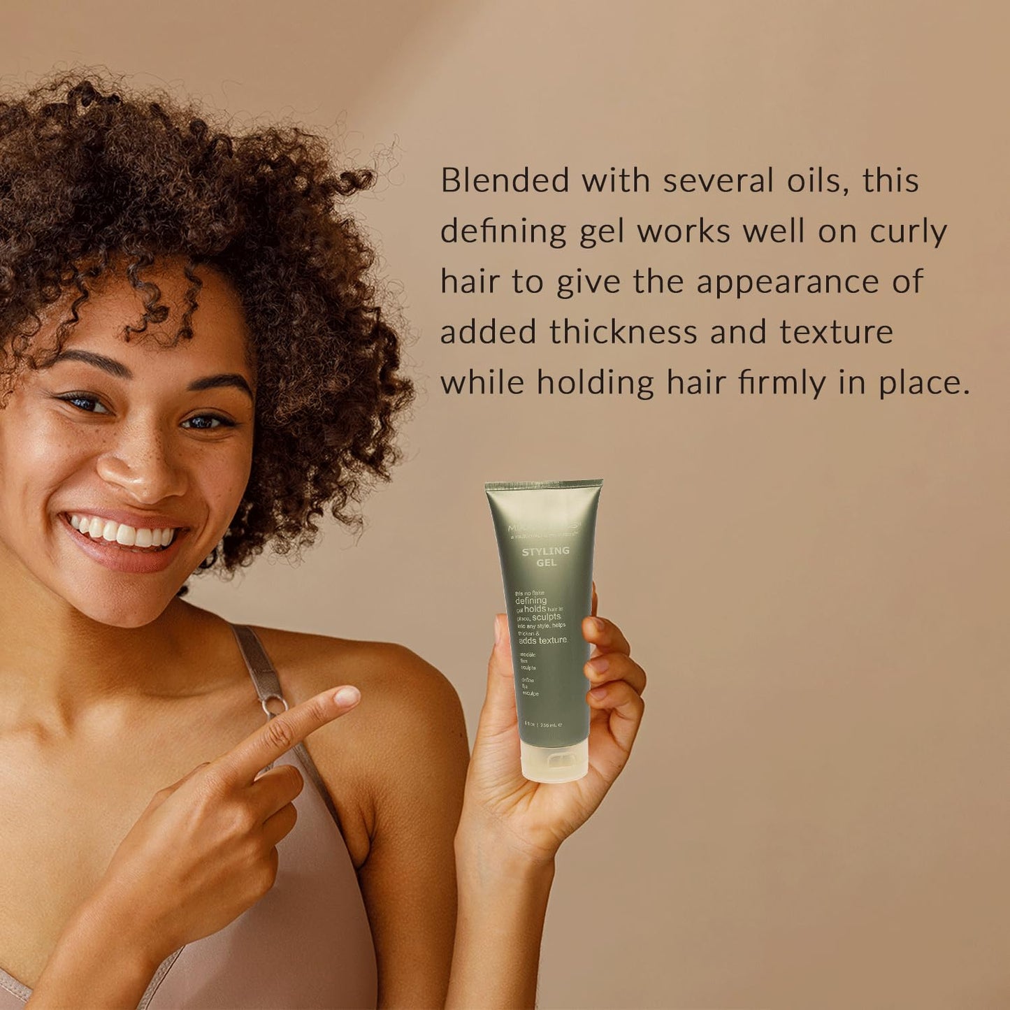 Rosy Brown Mixed Chicks Styling Gel - Thickening and Texturizing Definer, 8 fl. oz.