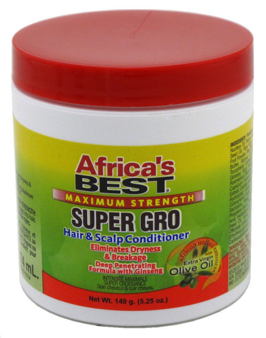 White Smoke Africa's Best Maximum Strength Super Gro Hair & Scalp Conditioner, 5.25 oz (Pack of 6)