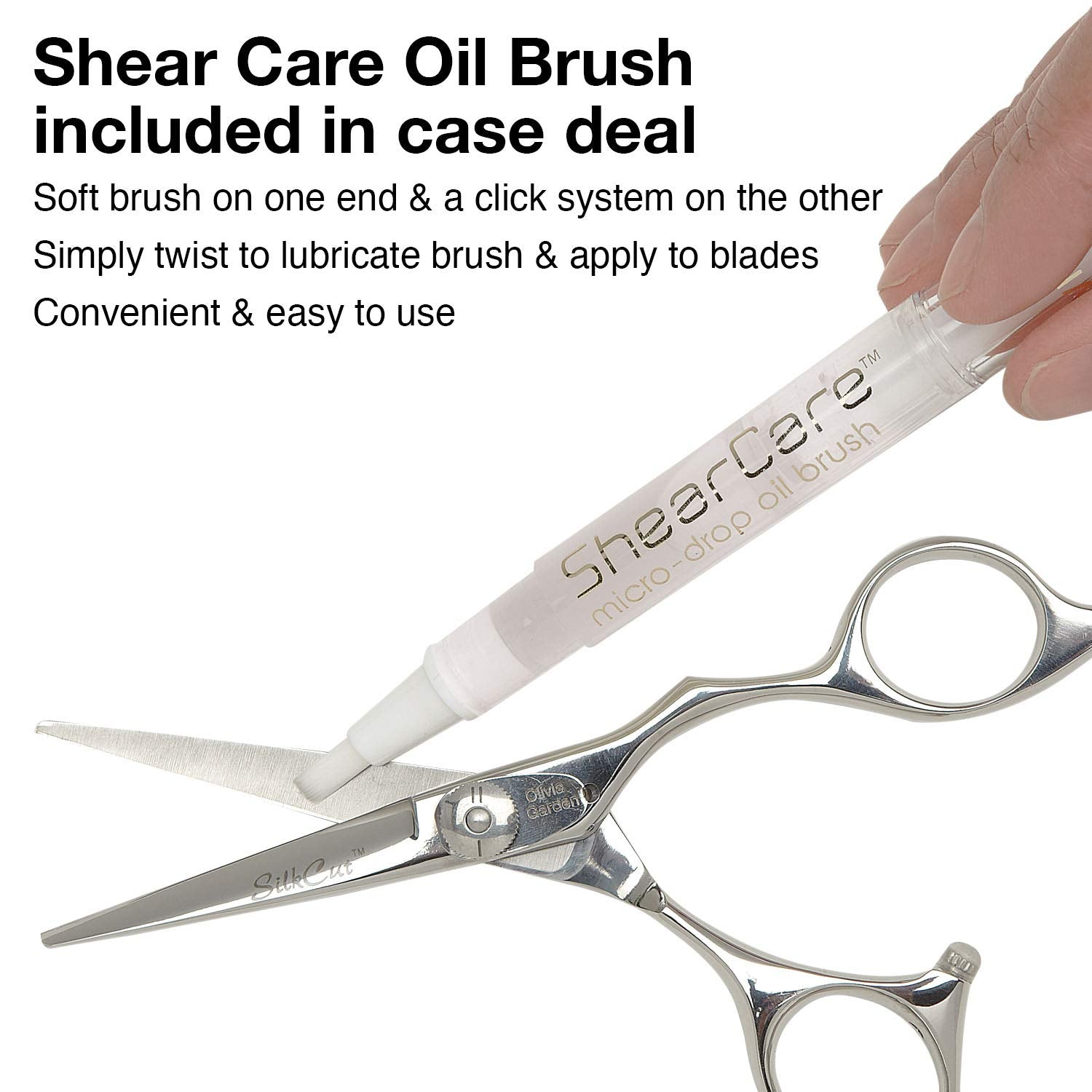 White Smoke Olivia Garden Shear Case with SilkCutPRO Shears - Hair Tool Organizer for Combs, Scissors, Barber Supplies - Holds 9 Shears - Professional Hairstylist Travel Bag - 5"SIZE - 9 Shears