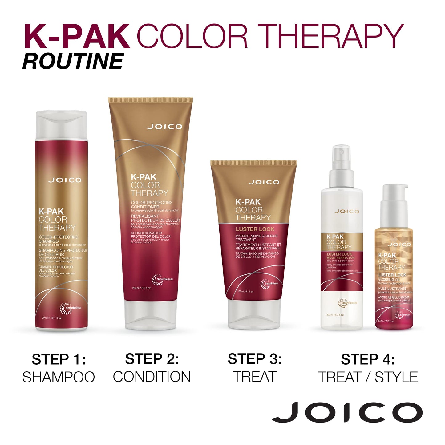 White Smoke Joico K-pak Color Therapy Shampoo & Conditioner (10.1 Oz)