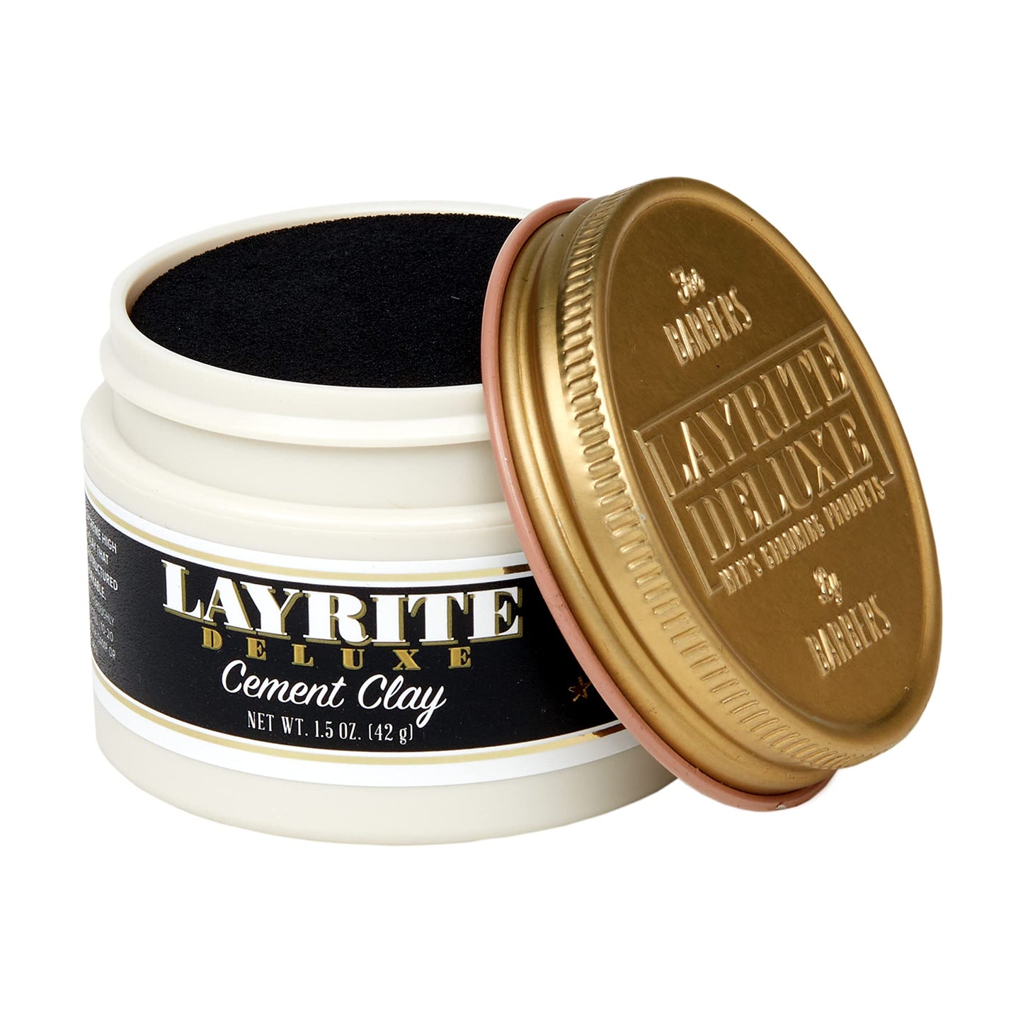 White Smoke Layrite Deluxe Cement Clay, White, Mild Cream Soda, 1.5 Oz
