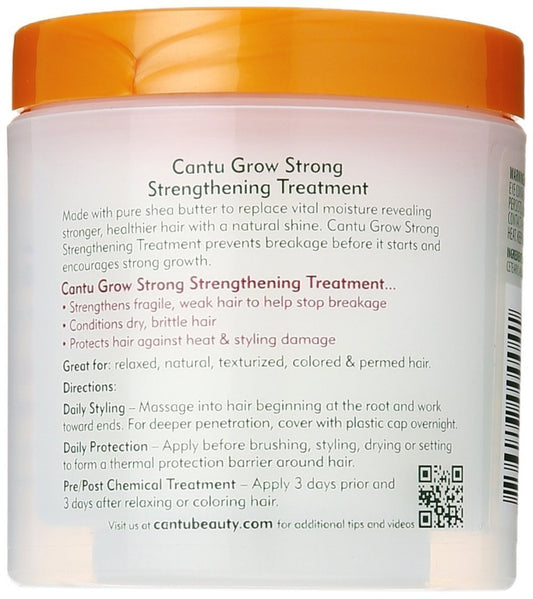 Light Gray Cantu Grow Strong Strengthening Treatment, 6.1 oz (Pack of 7)
