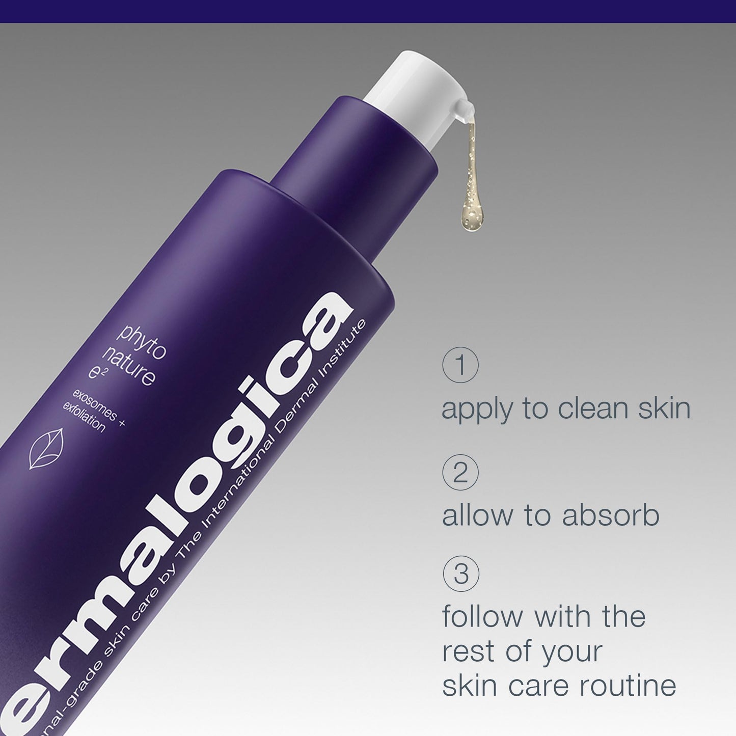 Light Gray Dermalogica Phyto Nature E2, Daily Leave on Face Exfoliant for Skin Renewal, Exosome Pre Serum, 3.4 fl oz