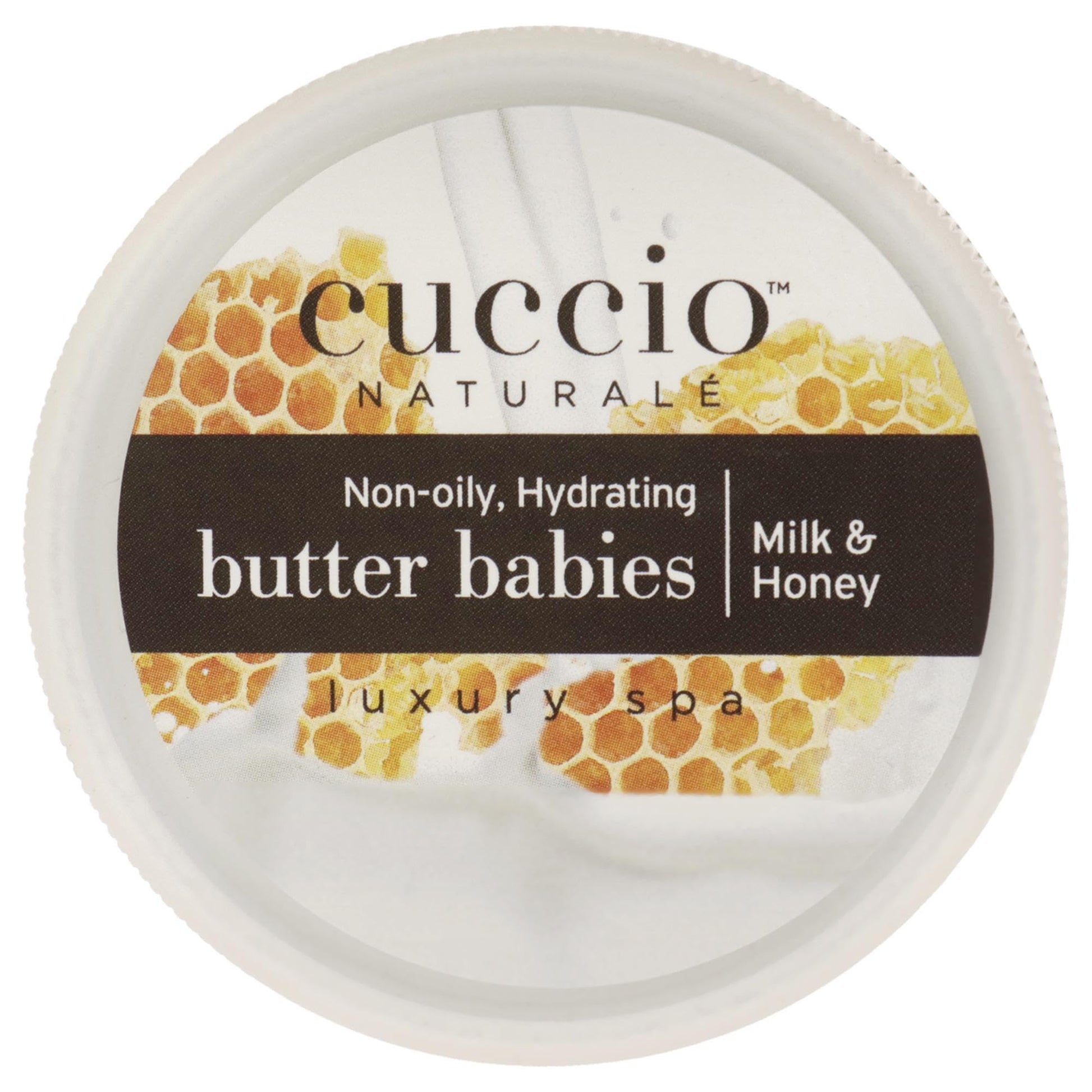 White Smoke Cuccio Naturale Butter Babies - Ultra-Moisturizing, Renewing, Smoothing Scented Body Cream - Deep Hydration For Dry Skin Repair - Formulated With All Natural Ingredients - Milk & Honey - 1.5 Oz