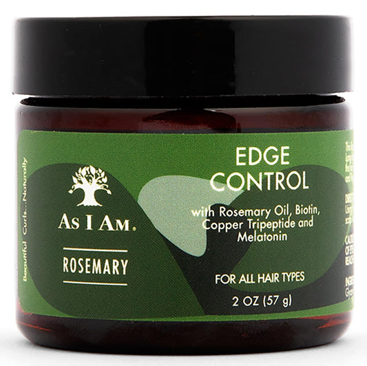 Black As I Am Rosemary Edge Control 2 oz - with Biotin & Saw Palmetto