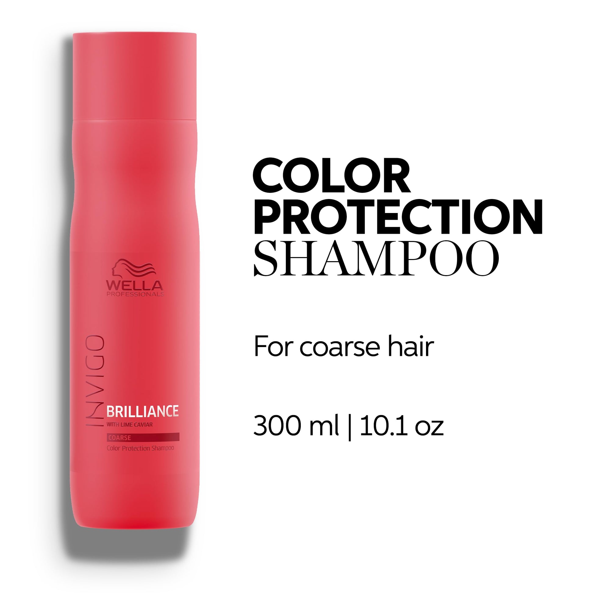 White Smoke Wella Professionals Invigo Brilliance Shampoo for Coarse Hair | Color Protection & Vibrancy | 10.1 Fl Oz