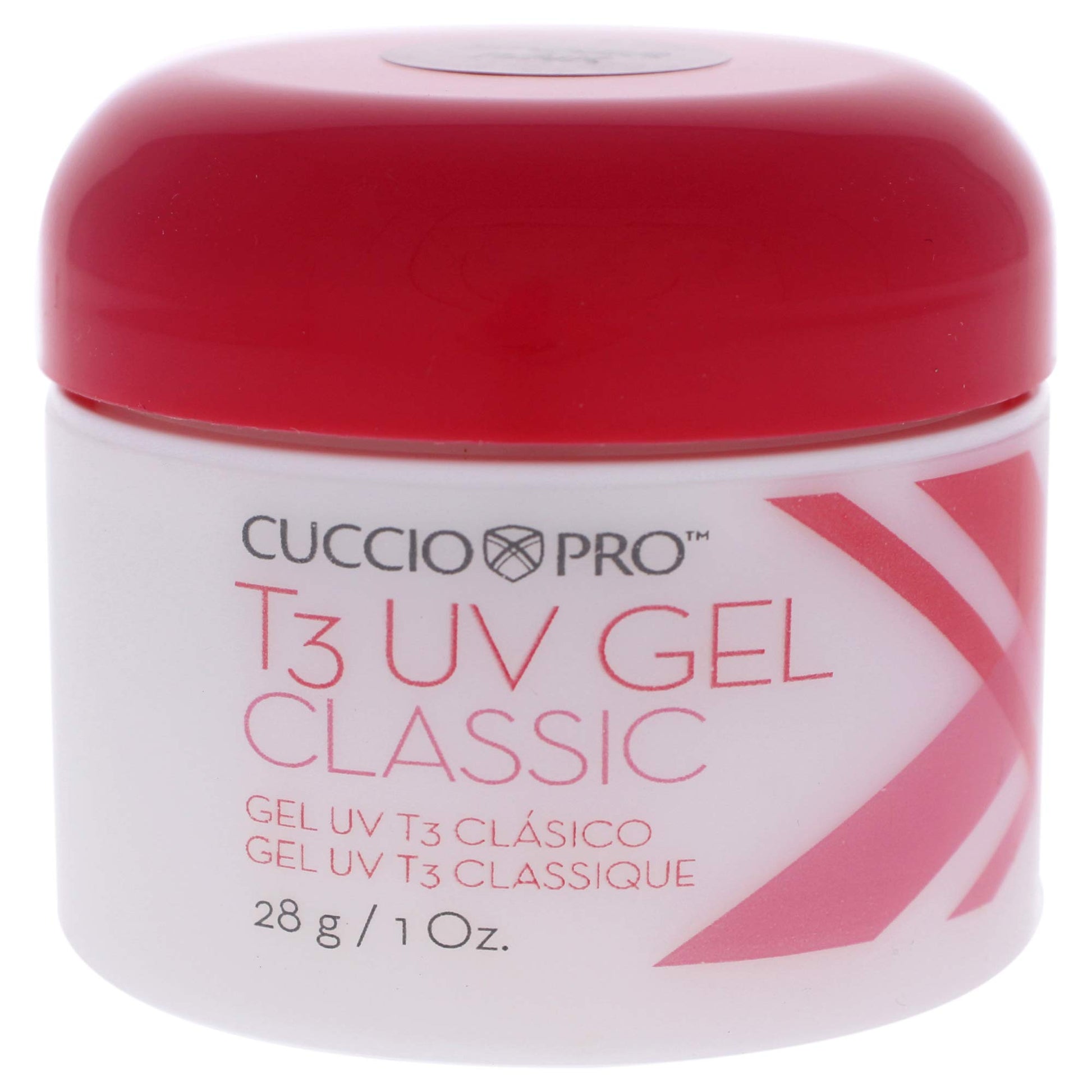 Light Gray Cuccio Pro T3 UV Gel Classic - Easy Application - Strength And Durability - High Shine And Odor Free - Maintains Natural Nail Thickness - Optimal For Short Nail Beds - Pinker Pink - 1 Oz Nail Gel