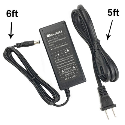 White Smoke ANTOBLE 11ft Cord AC/DC Adapter for OPI LED Lamp GC900 GL900 Model PS 1065-300T2B200 O.P.I PA1065-294T2B200 Opt 29V 29.5V Charger Power Supply