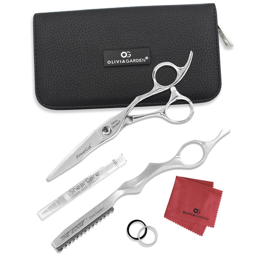 White Smoke Olivia Garden Powercut Shear Collection Set (5.5")